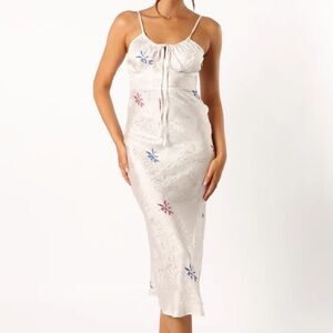 Petal and Pup ROSA MIDI DRESS - WHITE